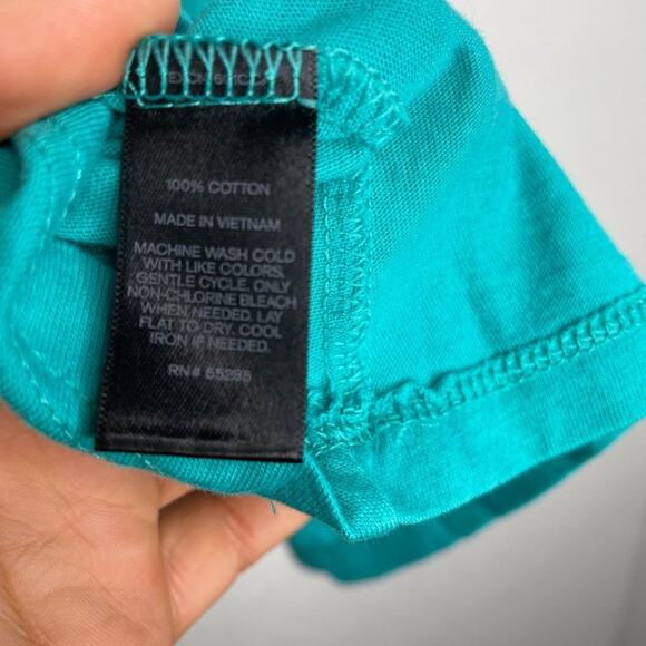 Express Womens Top Size XS Sleeveless Blue Halter V-Neck Casual Blouse - Picture 4 of 11